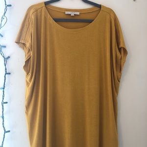 LOFT Yellow Dolman Top